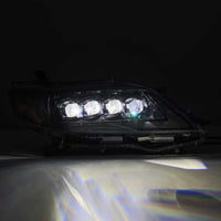 AlphaRex 11-21 Toyota Sienna LUXX LED Proj Headlights Plank Style Alpha Black w/Seq Signal/DRL - Burkken Auto Parts