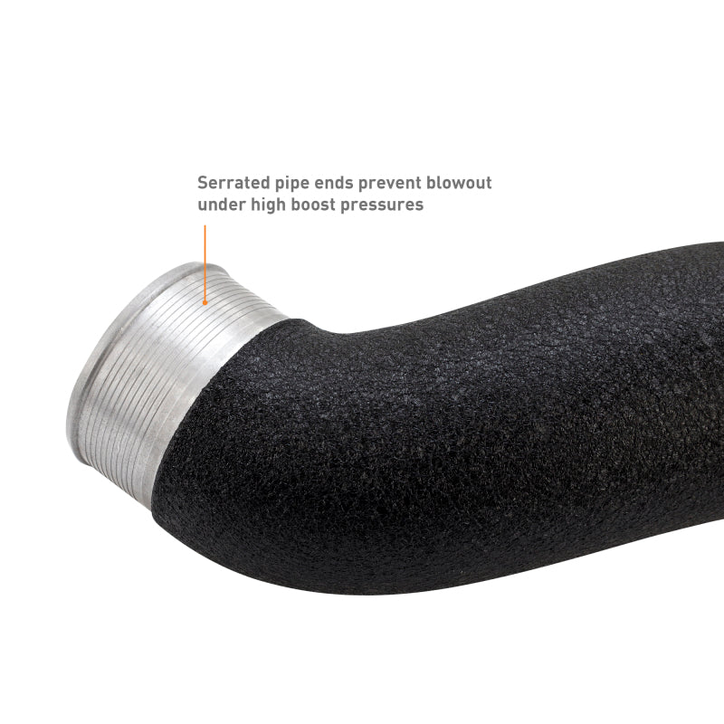 Mishimoto 2024+ Ford Mustang EcoBoost Charge Pipes -  Wrinkle Black - Burkken Auto Parts