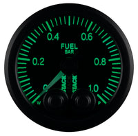 Autometer Stack 52mm 0-1 Bar M10 Male Pro-Control Fuel Pressure Gauge - Black - Burkken Auto Parts
