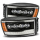 AlphaRex 06-08 Dodge Ram 1500HD NOVA LED ProjHeadlights Plank Style Blk w/Seq Signal/DRL/Amber LED - Burkken Auto Parts