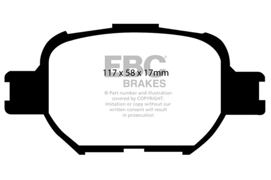 EBC 04-10 Scion TC 2.4 Greenstuff Front Brake Pads - Burkken Auto Parts