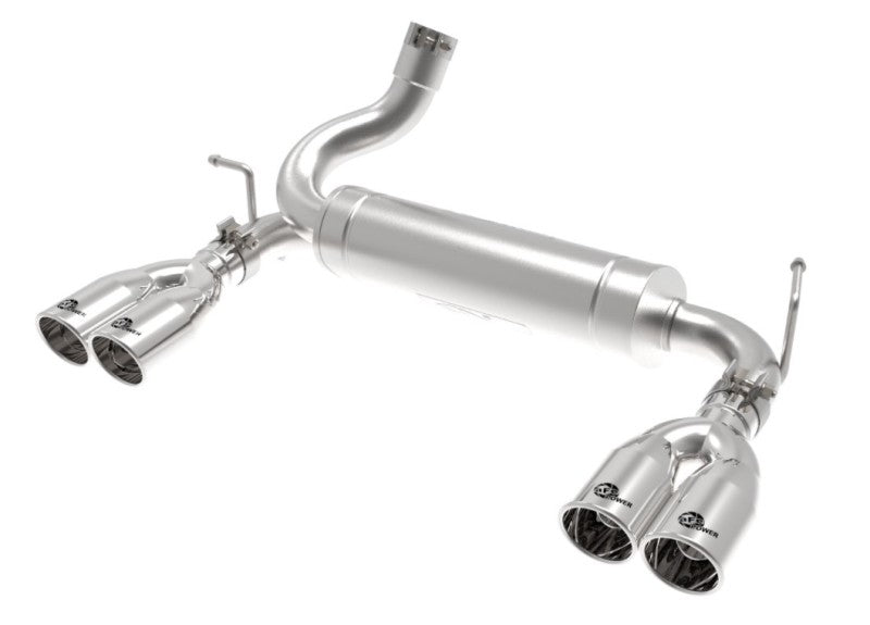 aFe Vulcan Series 2.5in 304 SS Axle-Back Exhaust Polished 07-18 Jeep Wrangler (JK) V6-3.6/3.8L - Burkken Auto Parts