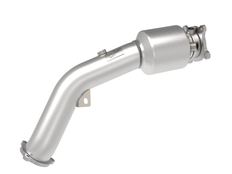 aFe 09-16 Audi A4/A5 (B8) L4-2.0L (t) Twisted Steel 3in. Downpipe - 304 Stainless w/ Cat - Burkken Auto Parts