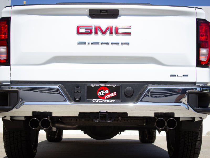 aFe Vulcan Series 3-2.5in 304SS Exhaust Cat-Back w/Blk Tips 2019 GM Silverado/Sierra 1500 L4-2.7L(t) - Burkken Auto Parts