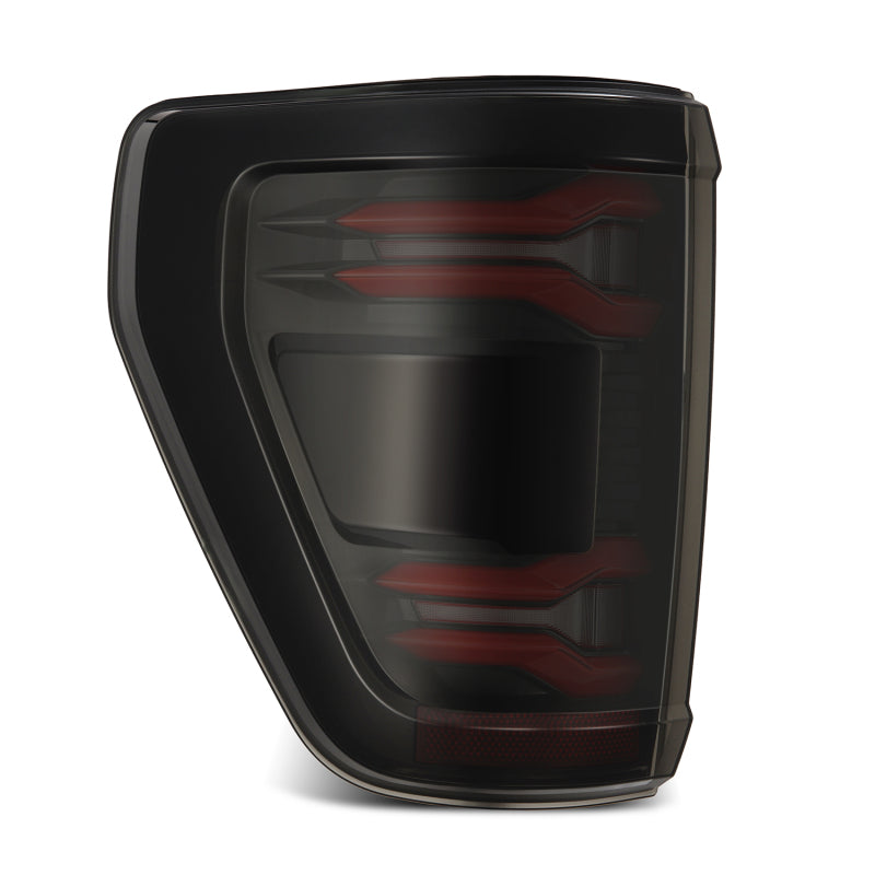 AlphaRex 21-23 Ford F-150 LUXX LED Taillights - Black Red w/ BLIS - Burkken Auto Parts