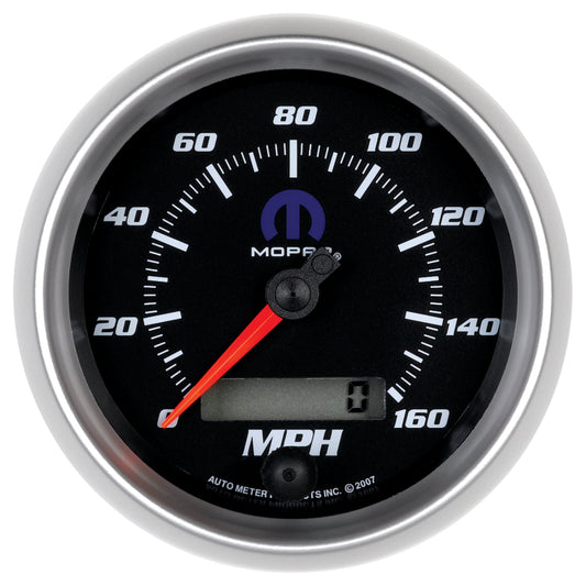 Autometer Mopar 3-3/8in 160 MPH Electric Programmable Speedometer Gauge - Black - Burkken Auto Parts