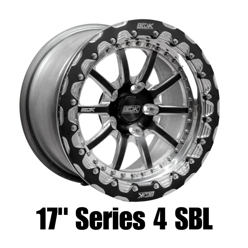 Belak 17x10.5 / 8.25in BS / 5x114.3 BP / Low Pad / Series 4 Wheel - Single Beadlock - Burkken Auto Parts