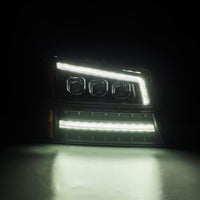 AlphaRex 03-06 Chevy Silverado 1500/2500HD/3500HD/Avalanche Black NOVA LED Proj Headlights - Burkken Auto Parts