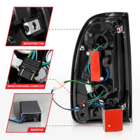 ANZO 00-06 Toyota Tundra (Std. Bed/Reg Cab) LED Taillights w/Light Bar Black Housing Smoke Lens - Burkken Auto Parts
