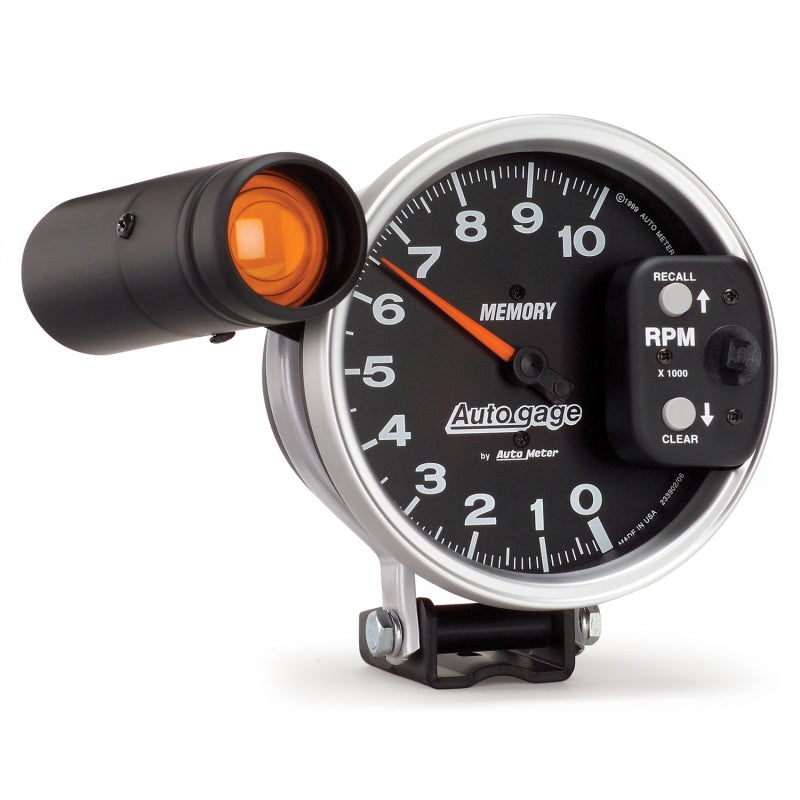 Autometer 5 inch 10K RPM w/ Monster Shift Lite / Memory Pedestal Tachometer - Burkken Auto Parts
