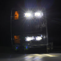 AlphaRex 04-15 Chevy 1500 NOVA-Series LED Proj Headlights Alpha BL w/Activ Light/Seq Signal & SB DRL - Burkken Auto Parts