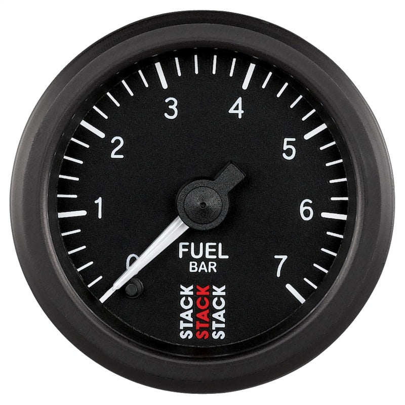 Autometer Stack 52mm 0-7 Bar M10 Male Pro Stepper Motor Fuel Pressure Gauge - Black - Burkken Auto Parts