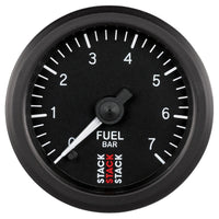 Autometer Stack 52mm 0-7 Bar M10 Male Pro Stepper Motor Fuel Pressure Gauge - Black - Burkken Auto Parts