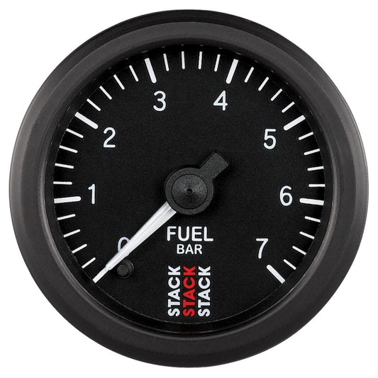 Autometer Stack 52mm 0-7 Bar M10 Male Pro Stepper Motor Fuel Pressure Gauge - Black - Burkken Auto Parts