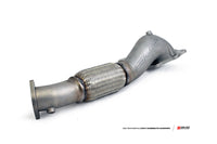 AMS Performance 08-15 Mitsubishi EVO X Widemouth Downpipe w/Turbo Outlet Pipe - Burkken Auto Parts