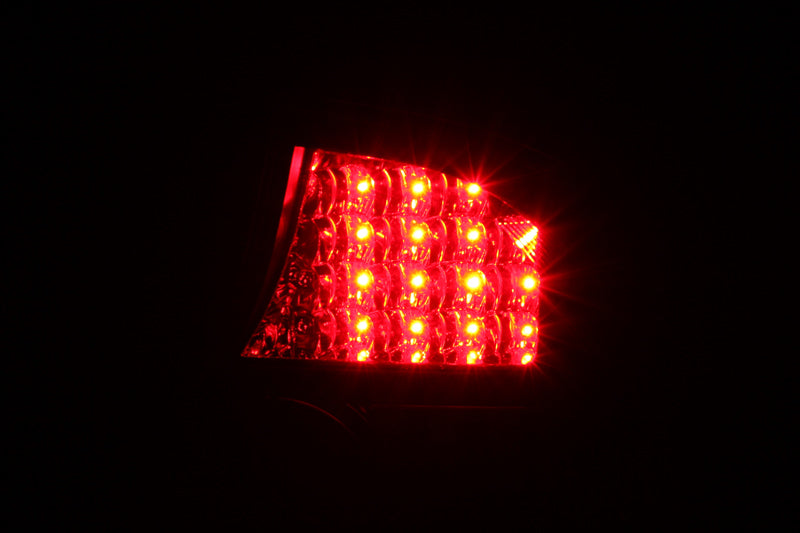 ANZO 2004-2005 Honda Civic LED Taillights Black - Burkken Auto Parts