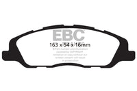 EBC 13-14 Ford Mustang 3.7 (A/T+Performance Pkg) Redstuff Front Brake Pads - Burkken Auto Parts
