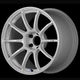 Advan RSIII 18x9.0 / +25 Offset / 5x114.3 / 73mm Bore / Racing White Metallic and Ring - Burkken Auto Parts