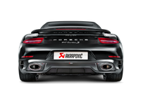 Akrapovic 14-15 Porsche 911 Turbo/Turbo S (991) Slip-On Line (Titanium) w/ Carbon Titanium Tips - Burkken Auto Parts