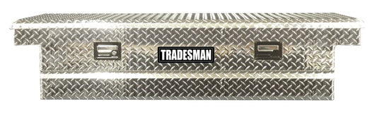 Tradesman Aluminum Economy Cross Bed Truck Tool Box (70in./Front Opening) - Brite - Burkken Auto Parts