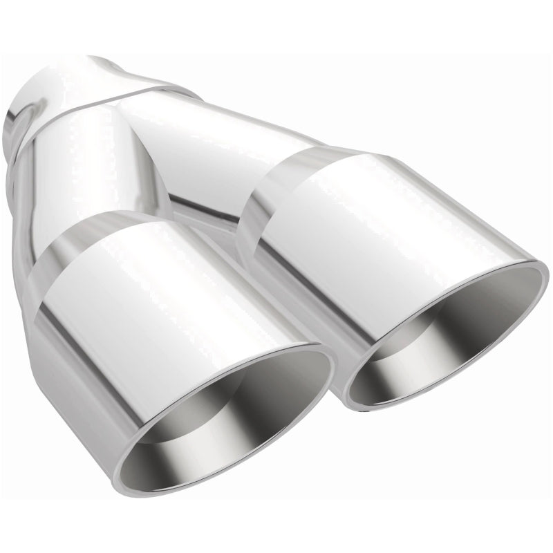 MagnaFlow Double Wall 3in Dual Round Polished Tip 2.25in Inlet - Burkken Auto Parts
