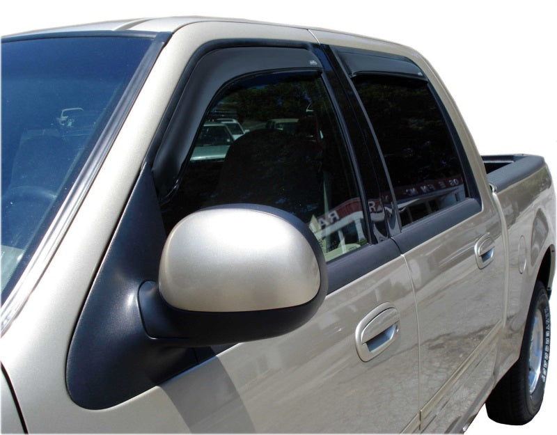 AVS 02-03 Lincoln Blackwood Ventvisor In-Channel Front & Rear Window Deflectors 4pc - Smoke - Burkken Auto Parts