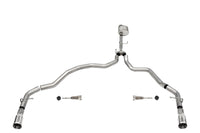 Corsa 2021-2025 Ford F-150 Regular Cab/6.5in Bed 5.0L V8 Xtreme Cat-Back Dual Rear Exit-Polished - Burkken Auto Parts