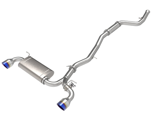 aFe POWER Takeda 2021 Toyota Supra 2.0L (t) 2.5in-3in 304 SS CB Exhaust w/ Blue Tips - Burkken Auto Parts