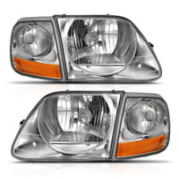 ANZO 1997-2003 Ford F-150 Crystal Headlight G2 Clear With Parking Light - Burkken Auto Parts