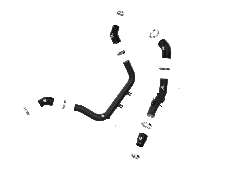 aFe BladeRunner Aluminum Hot and Cold Charge Pipe Kit Black 17-20 Hyundai Elantra GT L4-1.6L (t) - Burkken Auto Parts