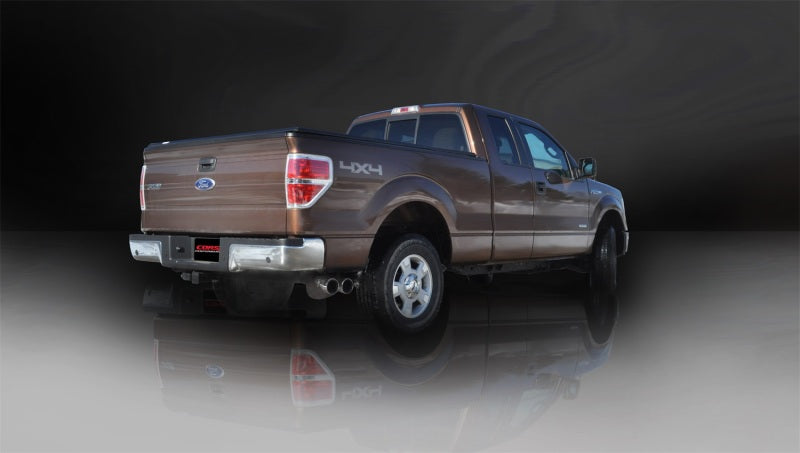 Corsa 2011-2014 Ford F-150 EcoBoost 3.5L V6 Polished Sport Cat-Back Exhaust - Burkken Auto Parts