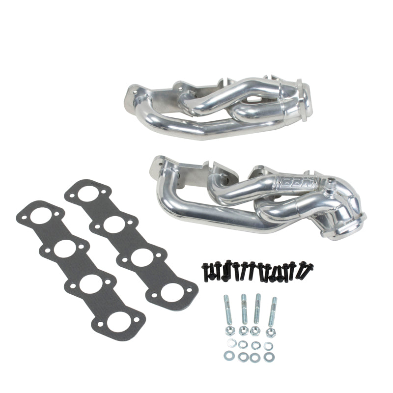 BBK 97-03 Ford F Series Truck 4.6 Shorty Tuned Length Exhaust Headers - 1-5/8 Silver Ceramic - Burkken Auto Parts