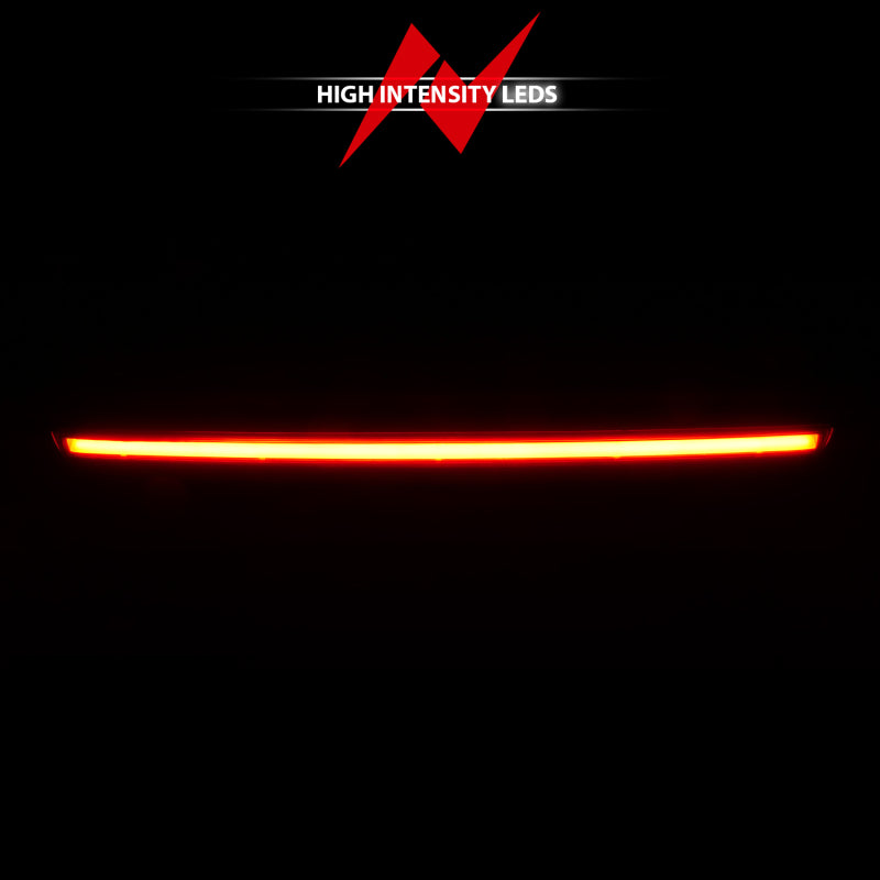 ANZO 2007-2014 Chevrolet Suburban 1500 LED 3rd Brake Light Black Housing Red Lens w/ Spoiler 1pc - Burkken Auto Parts