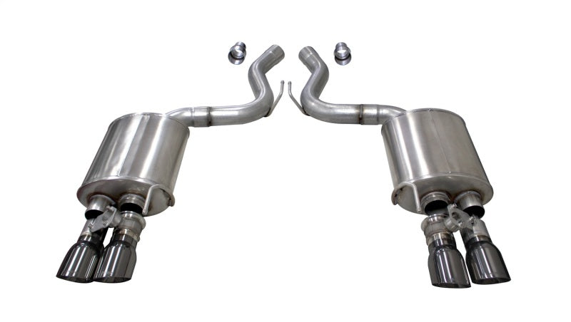 Corsa 2018-2023 Ford Mustang GT Fastback 5.0L 3in Sport Axle-Back Exhaust w/ 4in Gunmetal Tips - Burkken Auto Parts