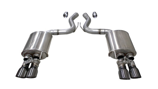 Corsa 2018-2023 Ford Mustang GT Fastback 5.0L 3in Sport Axle-Back Exhaust w/ 4in Gunmetal Tips - Burkken Auto Parts