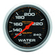 Autometer Liquid Filled Mechanical 66.7mm 120-240 deg F Water Termperature Gauge w/ 12in Tubing - Burkken Auto Parts