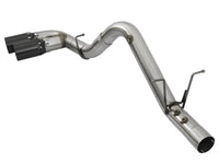 aFe Victory Series 4in 409-SS DPF-Back Exhaust w/ Dual Black Tips 2017 GM Duramax V8-6.6L(td) L5P - Burkken Auto Parts