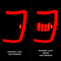 ANZO 1999-2004 Jeep Grand Cherokee LED Tail Lights w/ Light Bar Black Housing Smoke Lens - Burkken Auto Parts