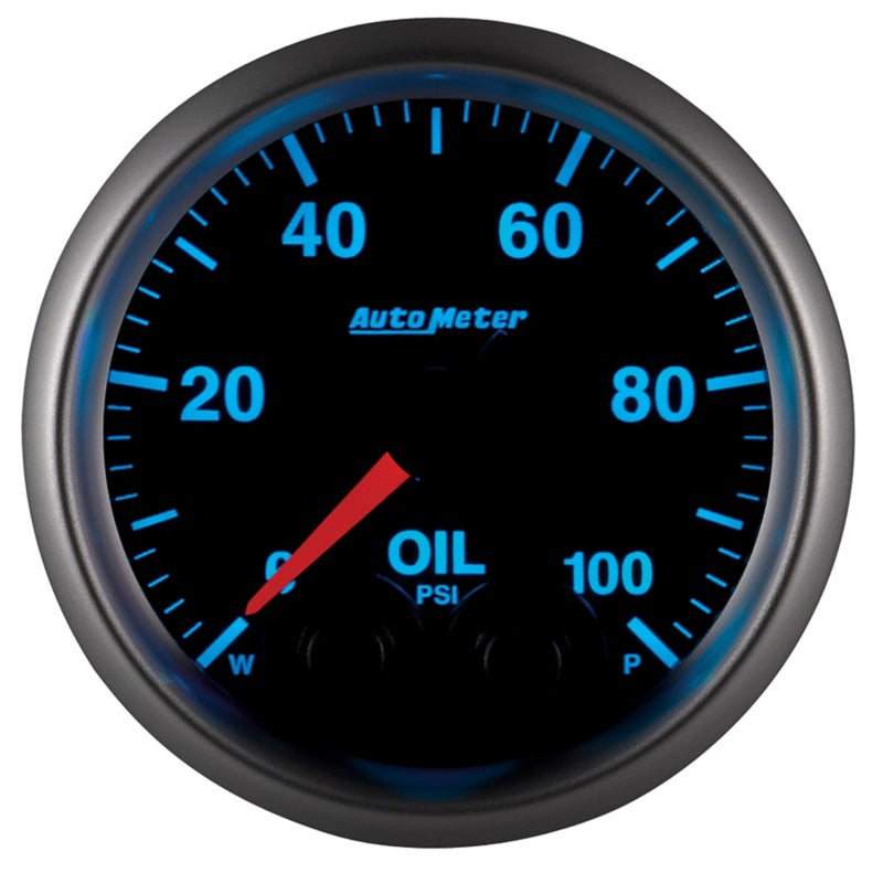 Autometer Elite 52mm Oil Pressure Peak and Warn Gauge w/ Electonic Control - Burkken Auto Parts
