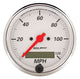 Autometer Arctic White 3 1/8in 120 mph electric Speedometer Programmable w/ LCD - Burkken Auto Parts
