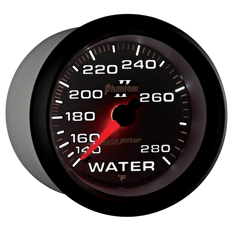 Autometer Phantom II 2-5/8in 140-280 Degree F Mechanical Water Gauge - Burkken Auto Parts