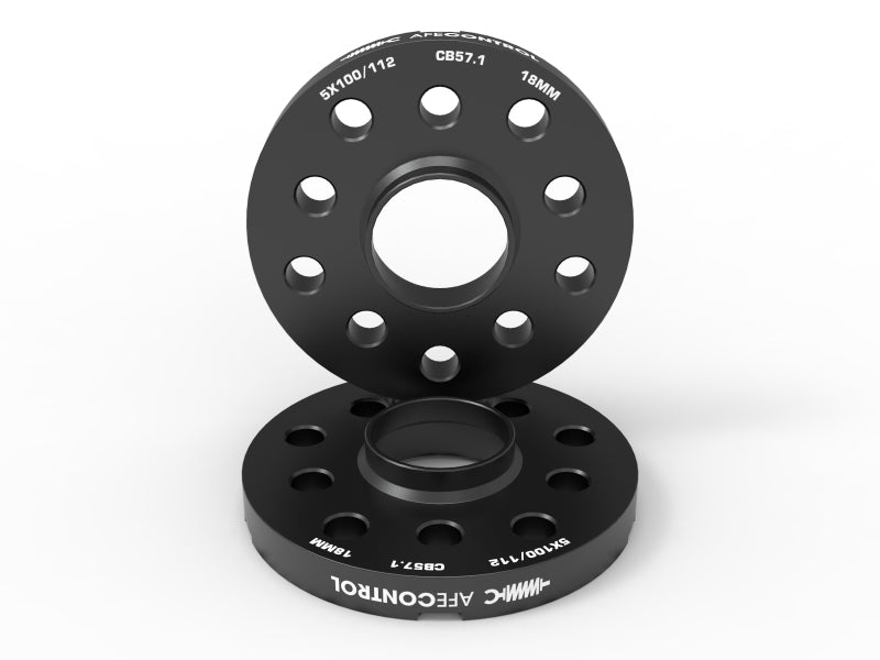 aFe CONTROL Billet Aluminum Wheel Spacers 5x100/112 CB57.1 18mm - Volkswagen/Audi - Burkken Auto Parts
