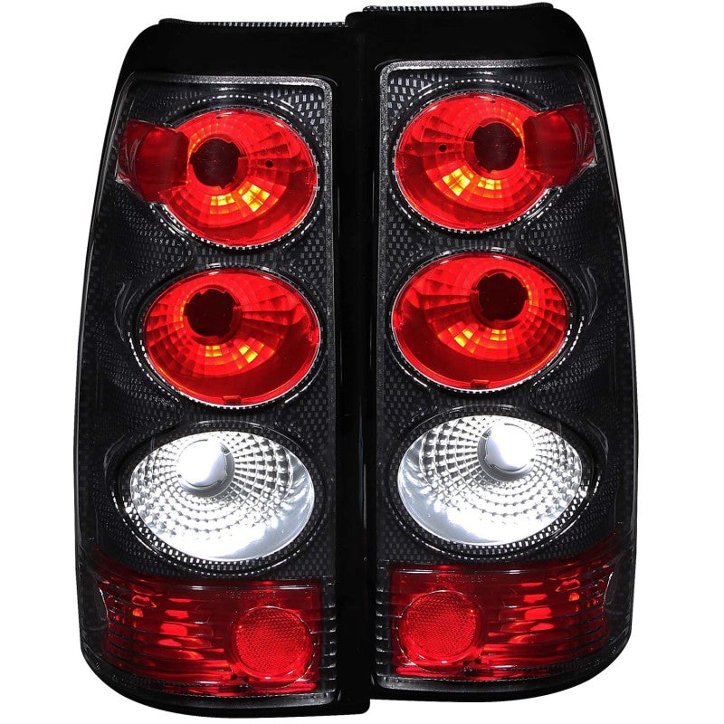 ANZO 2003-2006 Chevrolet Silverado 1500 Taillights Carbon - Burkken Auto Parts