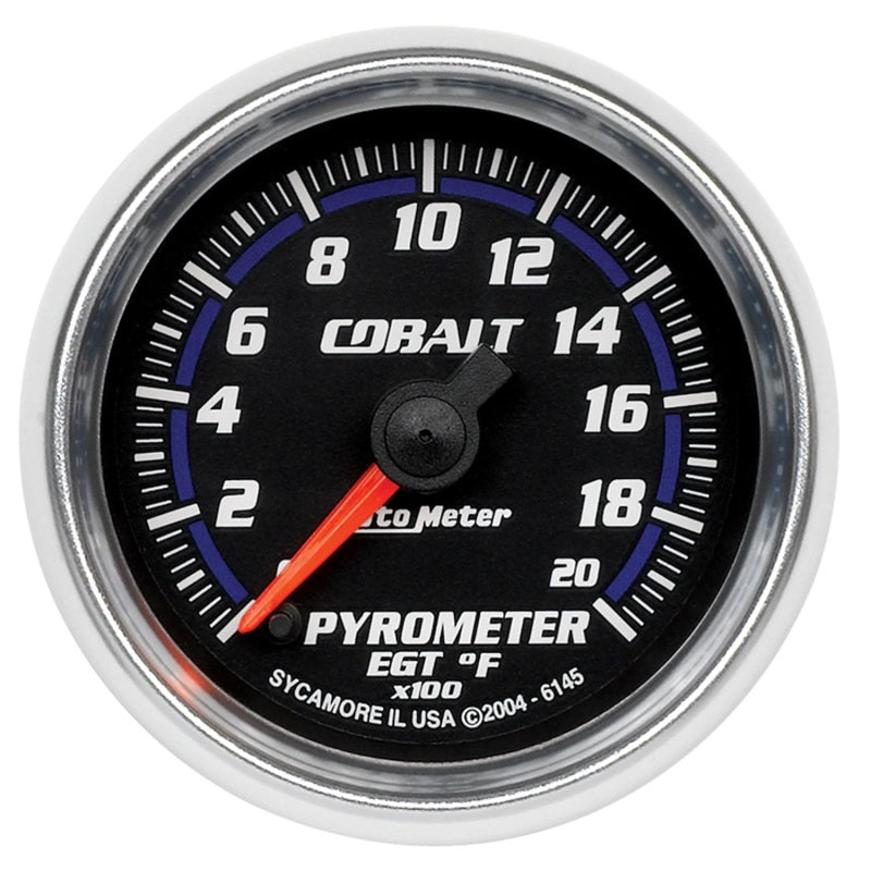 Autometer Cobalt 52mm 2000 Deg F Electronic Pyrometer Gauge - Burkken Auto Parts