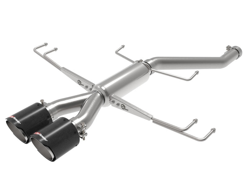 aFe Takeda 2.5in 304SS Axle-Back Exhaust System 17-19 Honda Civic Type R L4-2.0L (t) - Burkken Auto Parts