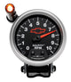Autometer GM Red Bowtie Black 3-3/4in 0-10000 RPM Pedestal Mount Tachometer Quick-Lite - Burkken Auto Parts