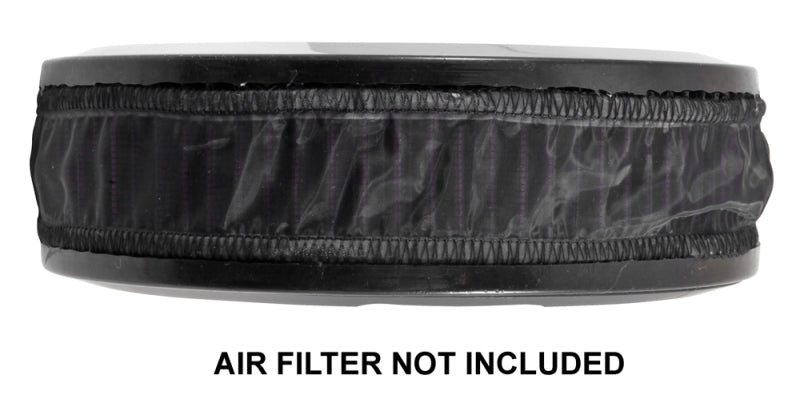 K&N Air Filter Wrap Black Round Height 2.5 in ID 7.5in - Burkken Auto Parts