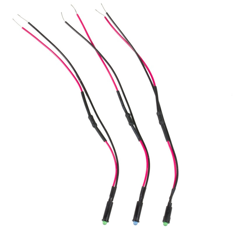 Autometer LED Indicator Light Kit 5/32in. (2 Green, 1 Blue) - Burkken Auto Parts