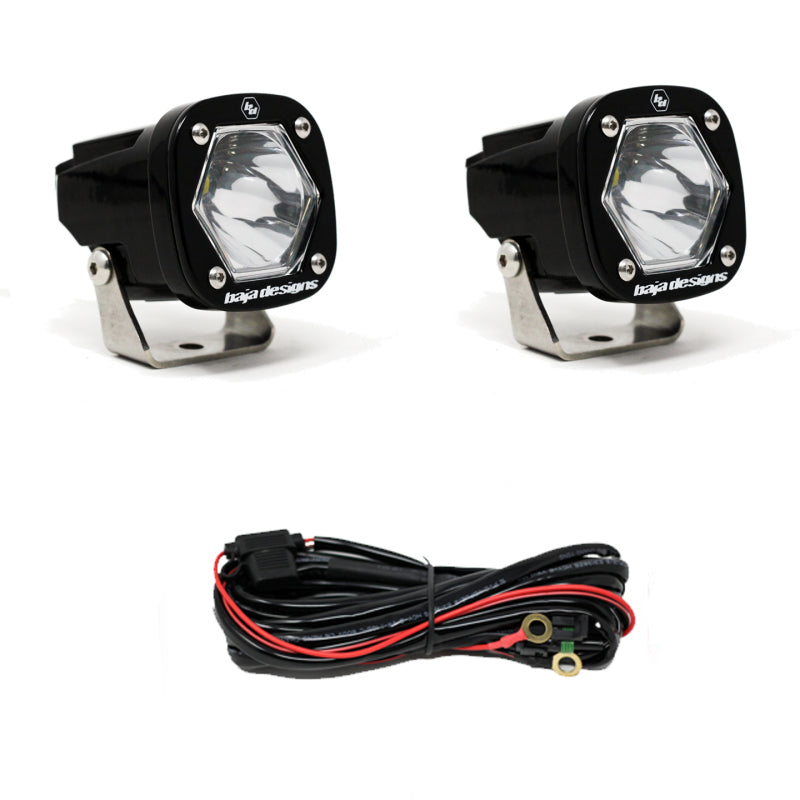 Baja Designs S1 Spot LED Light w/ Mounting Bracket Pair - Burkken Auto Parts