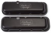 Edelbrock Valve Cover Victor Series Chevrolet 1965 and Later 396-502 V8 Low Black - Burkken Auto Parts